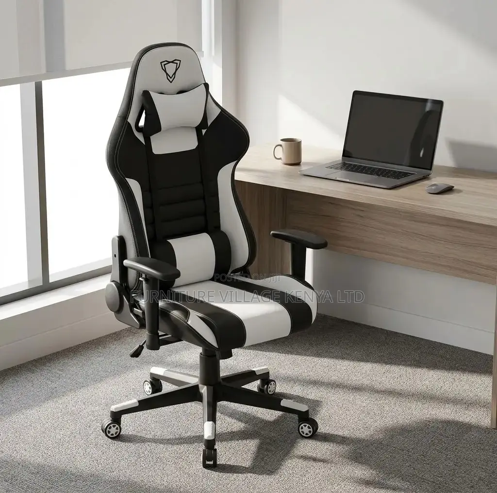 Gaming Chair; Adjustable Home/Office Leather Reclining Gaming Chair