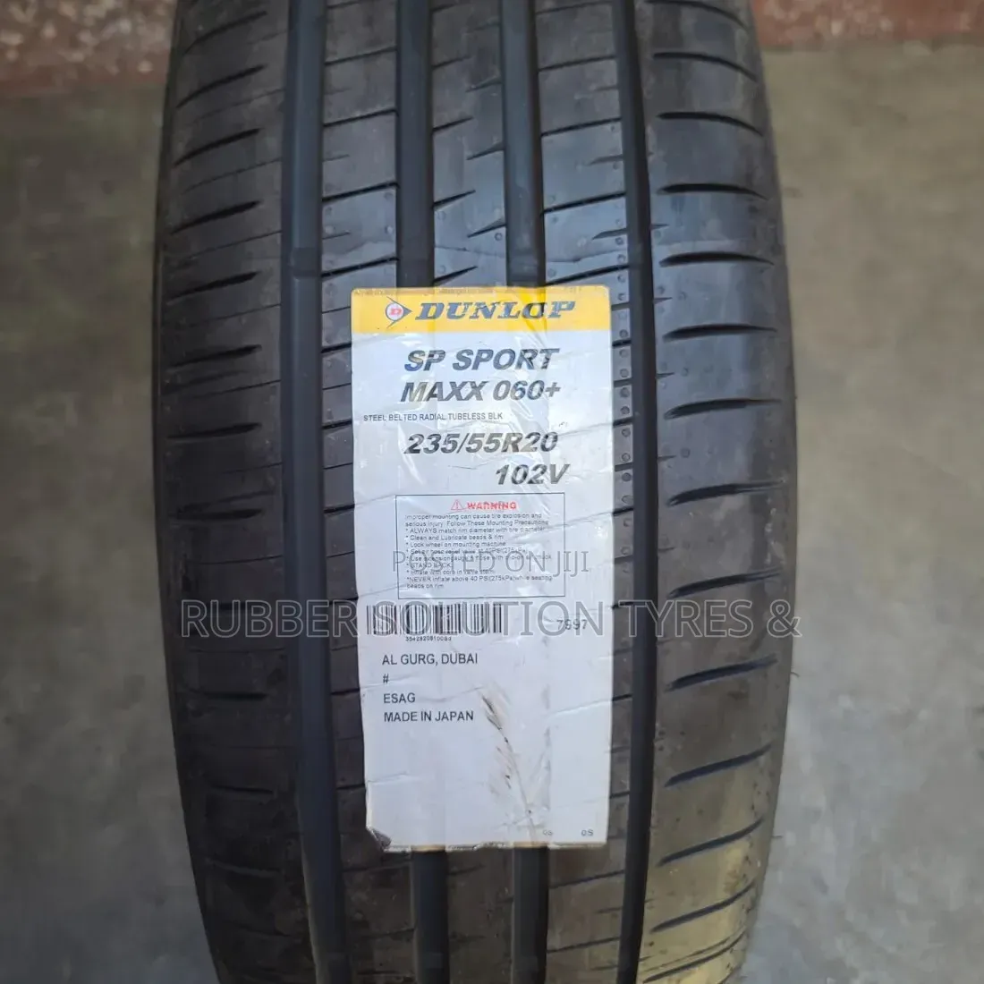 235 /55 R20 Dunlop Tyres 102v Sp Sport Made in Japan