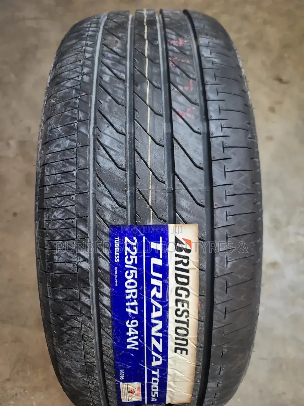 225 /50 R17 Bridgestone Tires 99W Turanza Made in Japan