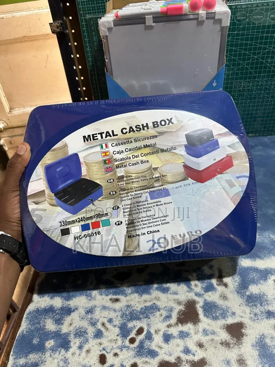 Cash Box 14" Money Box With Lock | Cash Security Box