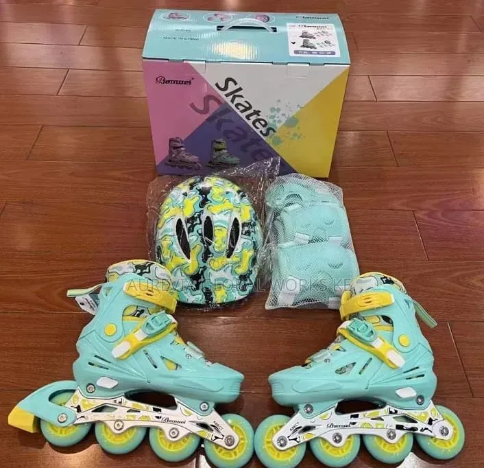 Kids Skates Shoes Green