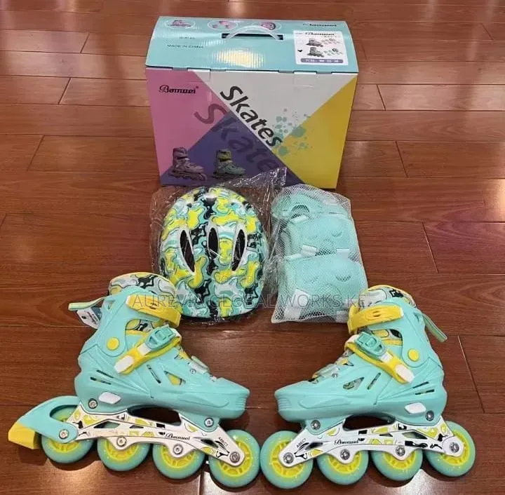 Kids Skates Shoes Green