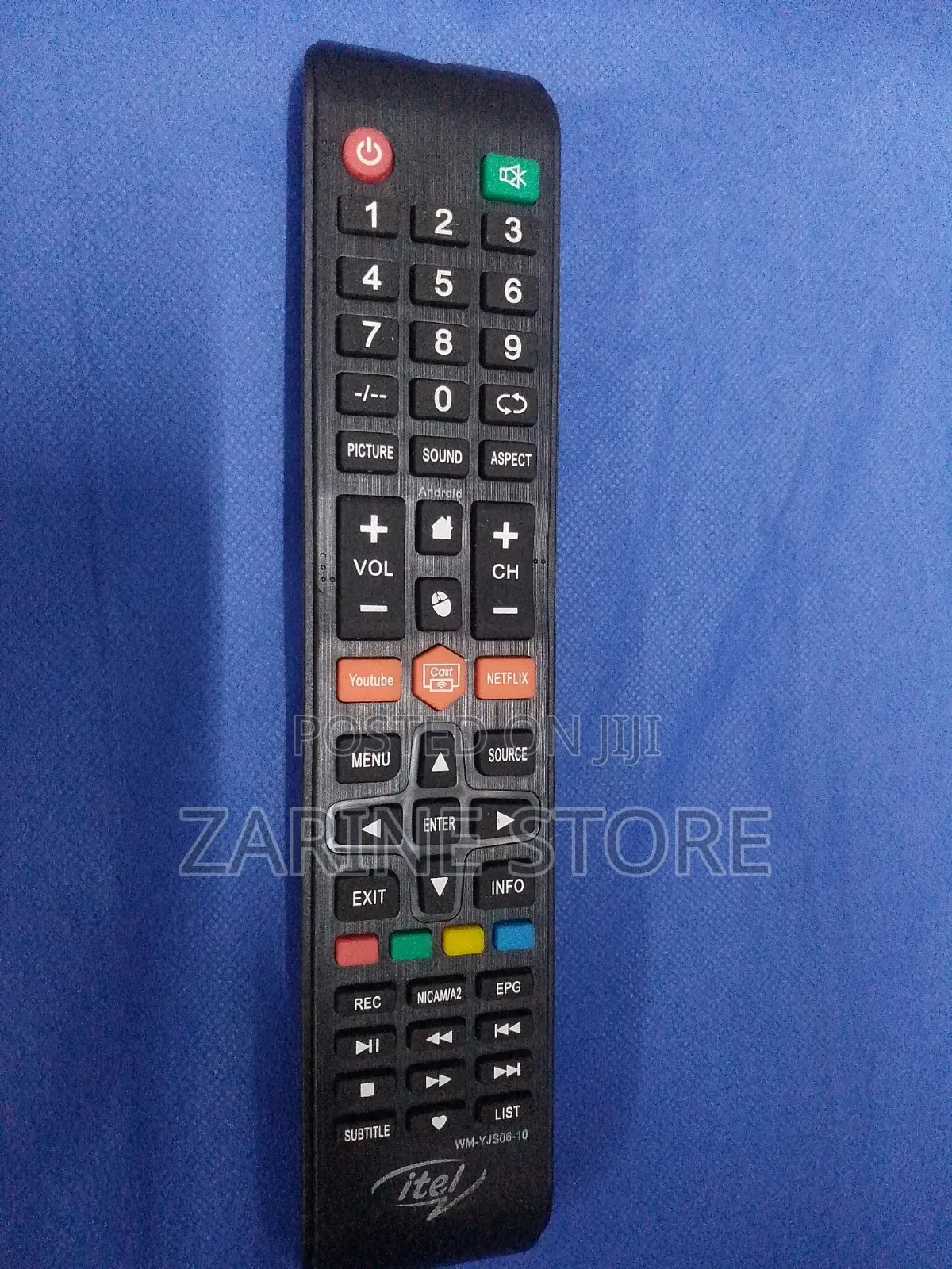 Itel Android Smart TV Remote Which Uses Triple a Batteries