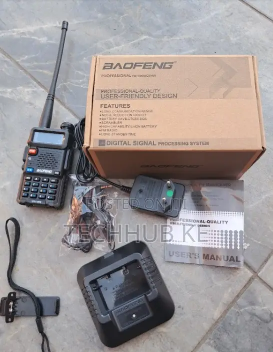 Baofeng UV5R Portable Walkie Talkie With Charger