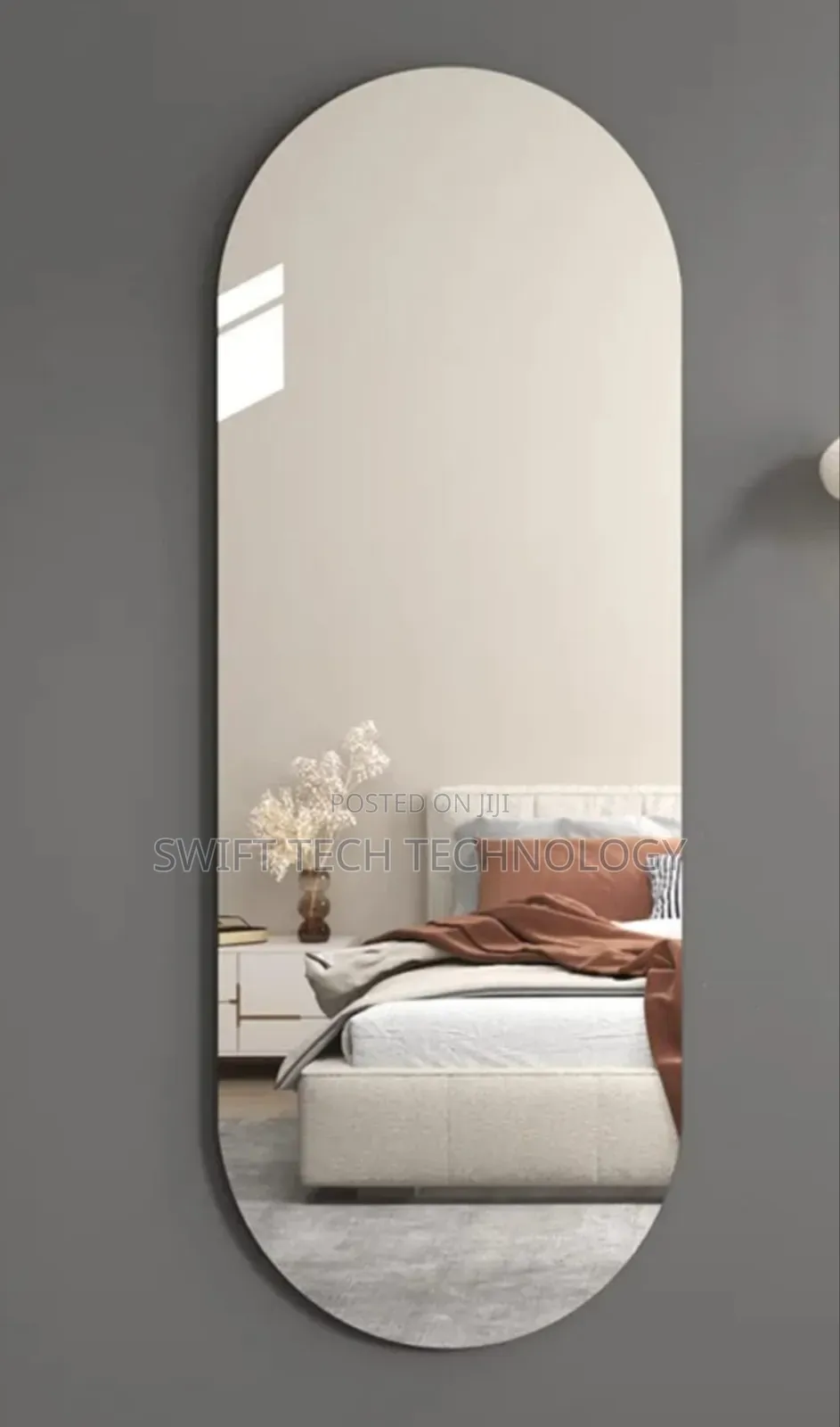 Unbreakable Mirror Oval Shape Acrylic Mirror