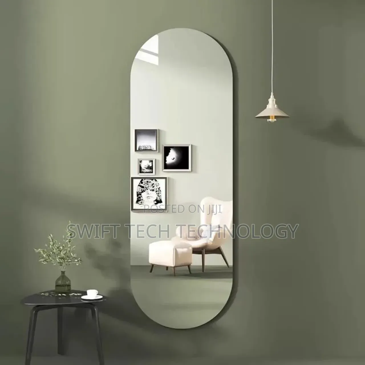 Unbreakable Mirror Oval Shape Acrylic Mirror