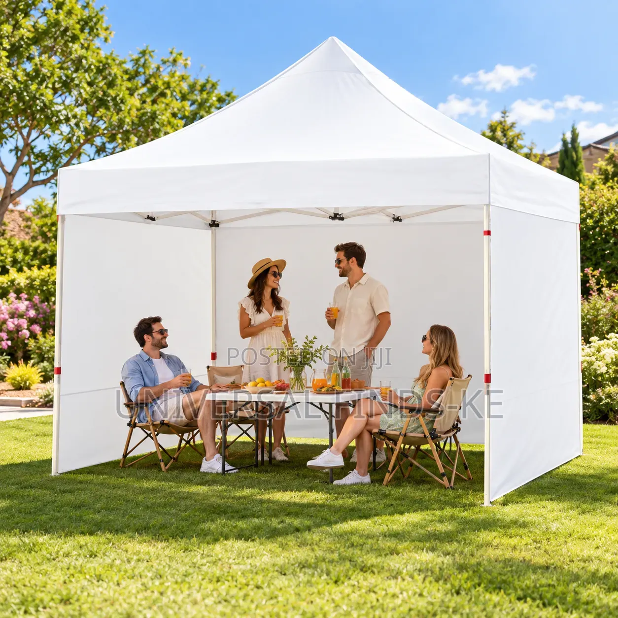 White Outdoor Gazebo Canopy Tent for Weddings Parties Events Camping