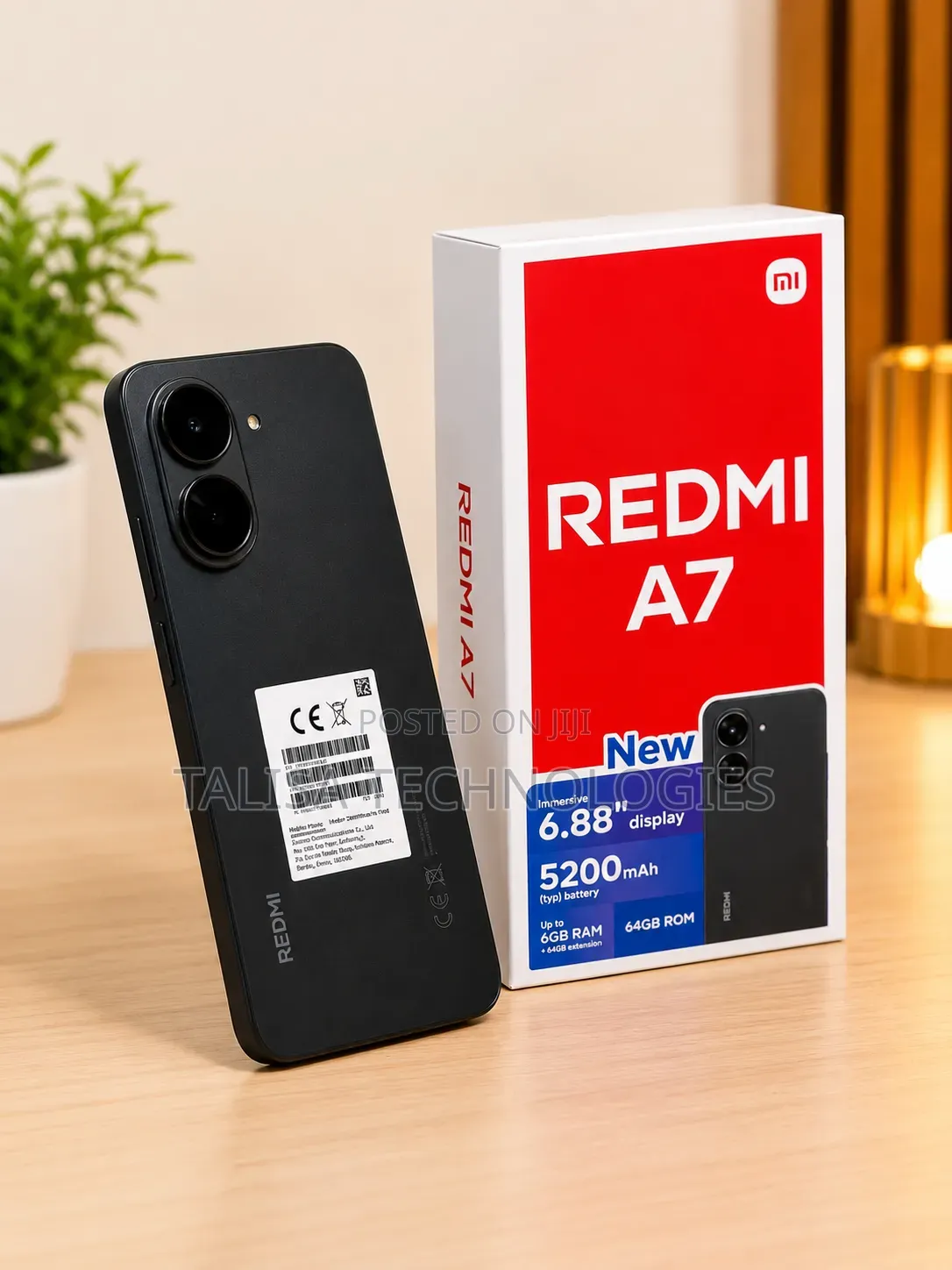 New Xiaomi Redmi A7 64 GB Black