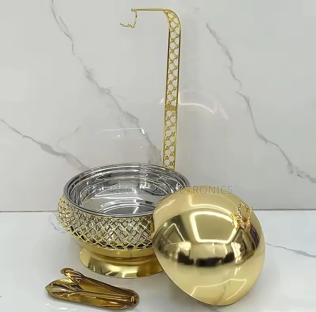 8L Golden Fancy Elegant Chaffing Dishes With Hanging Lid