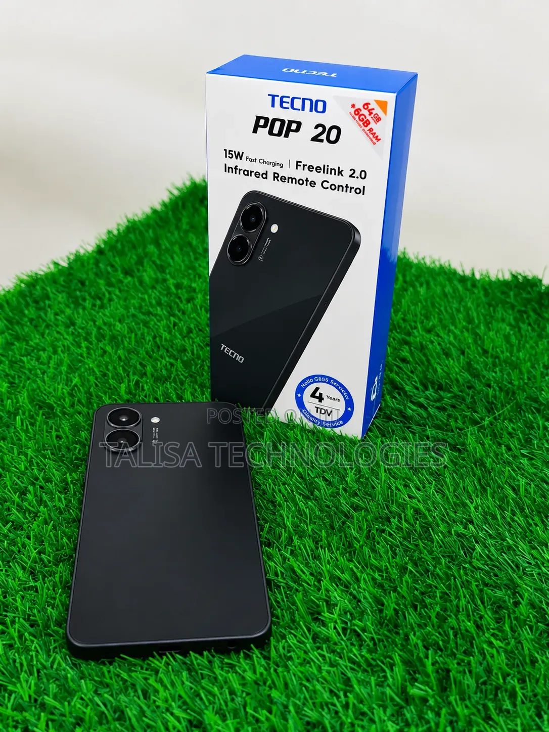 New Tecno Pop 20 64 GB Black