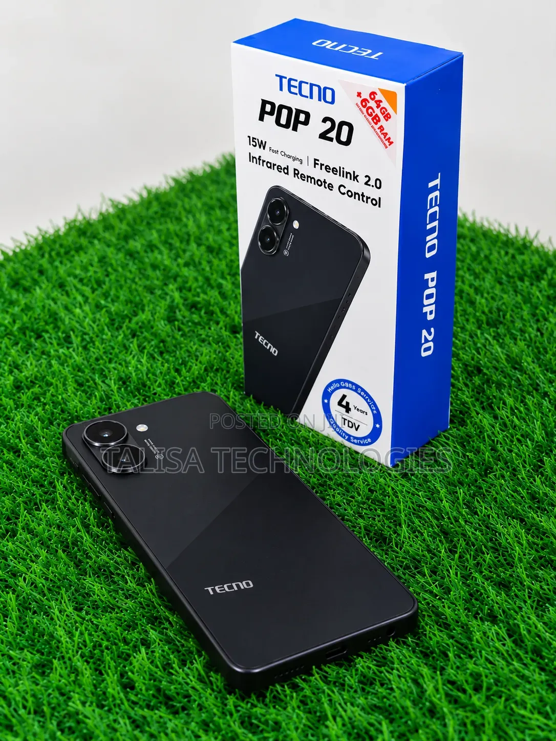 New Tecno Pop 20 64 GB Black