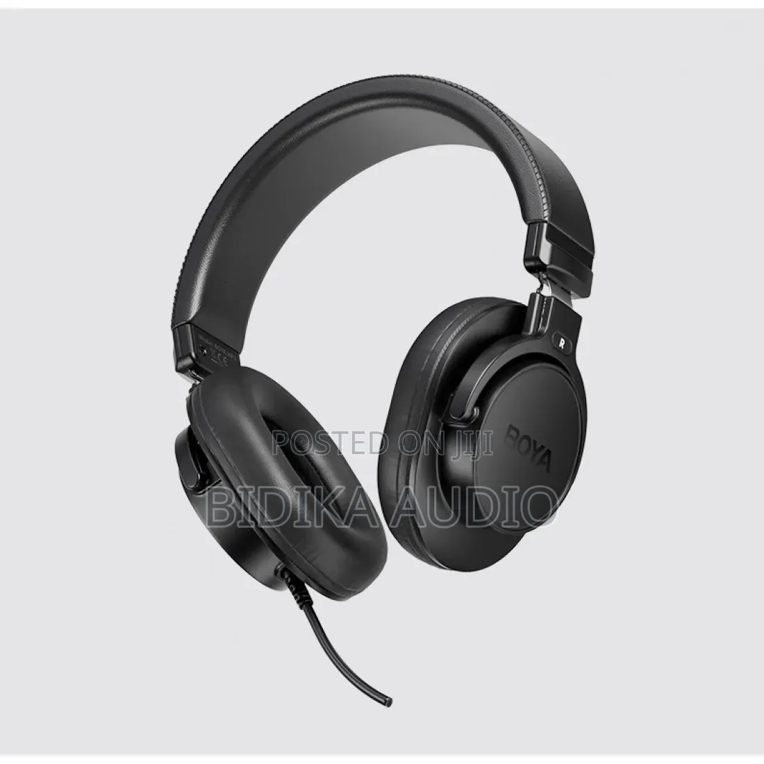 Boya BY-HP3 Professional Over-Ear Monitoring Headphones (Black)