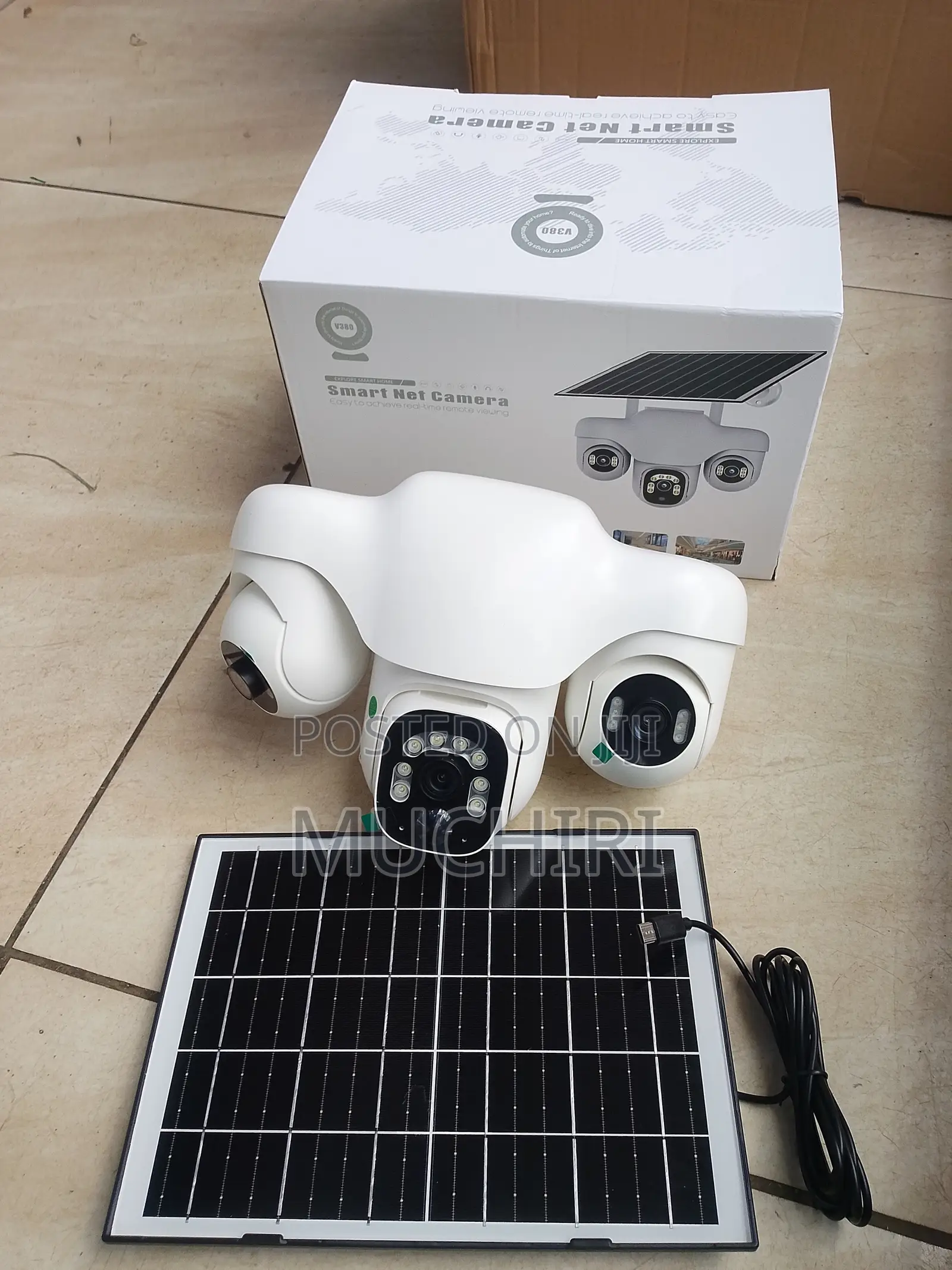 Triple PTZ V380 6MP Camera 4G or Wifi