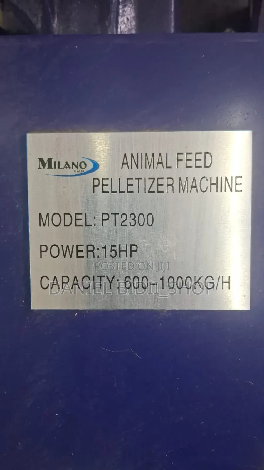 Milano Animal Feed Pelletizer Machine 15hp