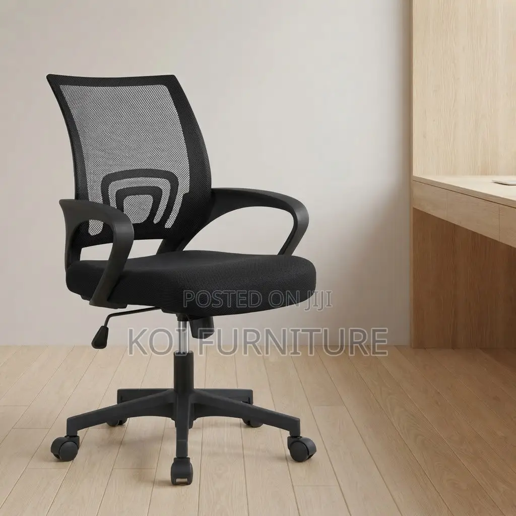Office Chair; Ergonomical Clerical Mid Backrest Mesh Seat