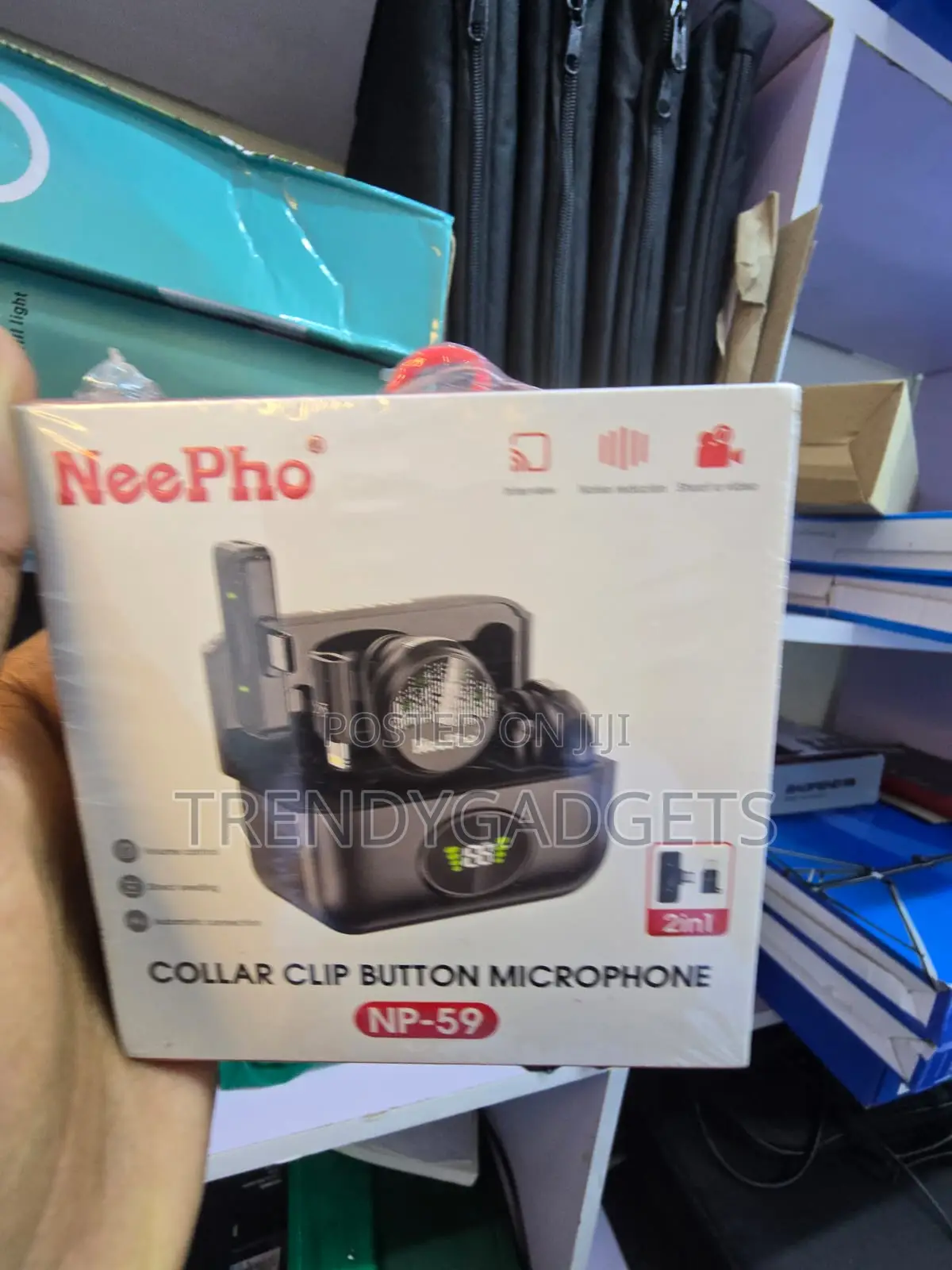 NeePho NP-59 Wireless Lavalier Mic for Phone Camera