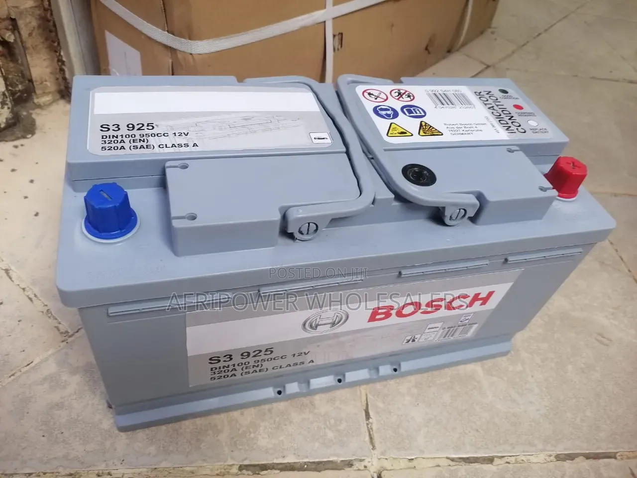 Bosch S3 Din 100 Automotive Battery Maintenance Free