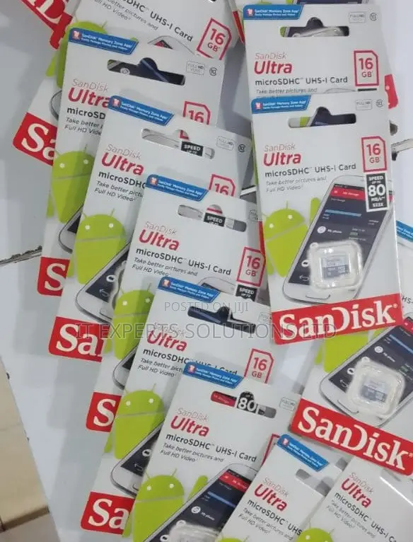 SanDisk Ultra 16GB microSDHC UHS-I Memory Card