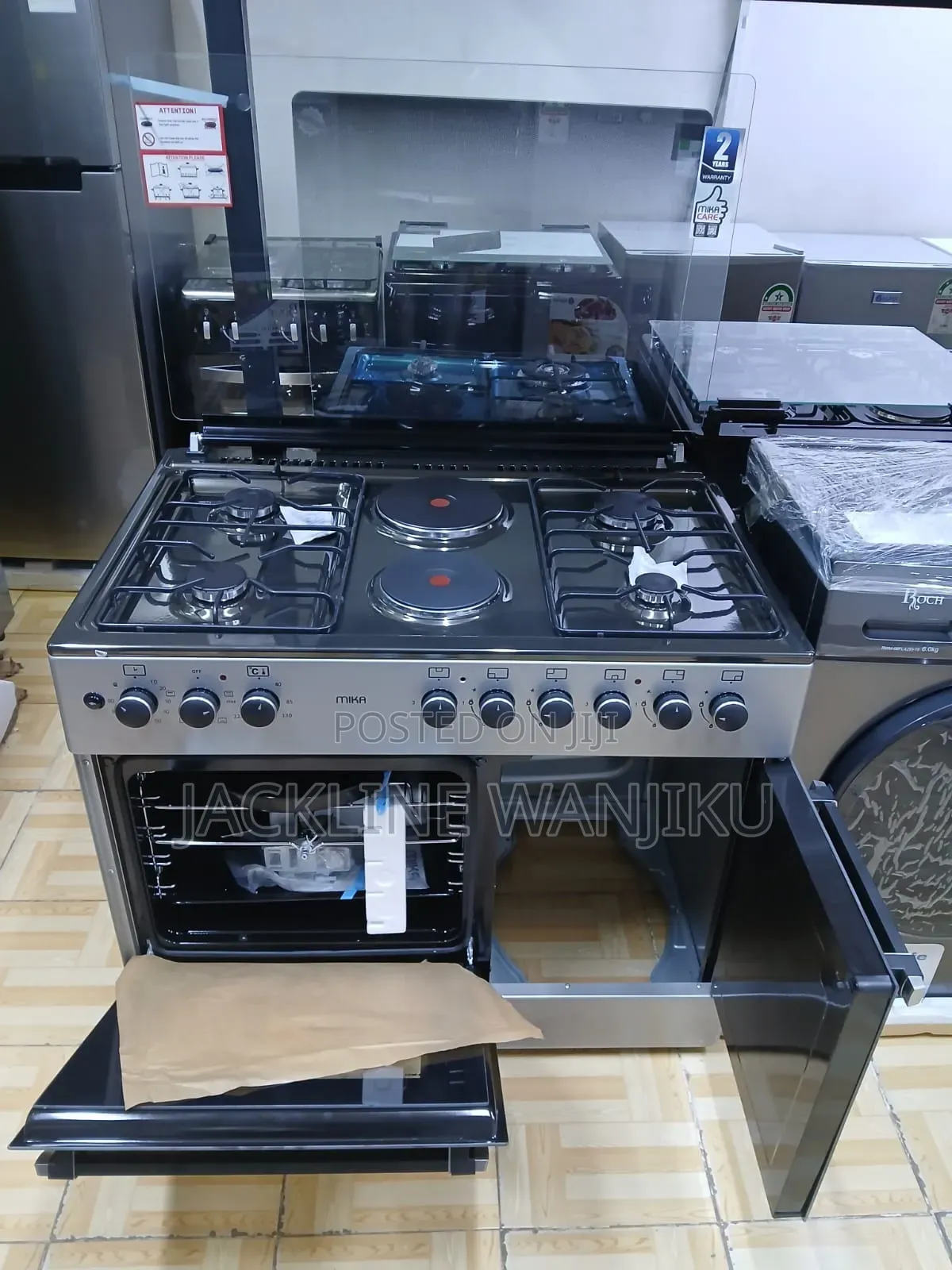 Mika MST9042EG4SB Is a Versatile 90 Cm × 60 Cm Freestanding Cooker