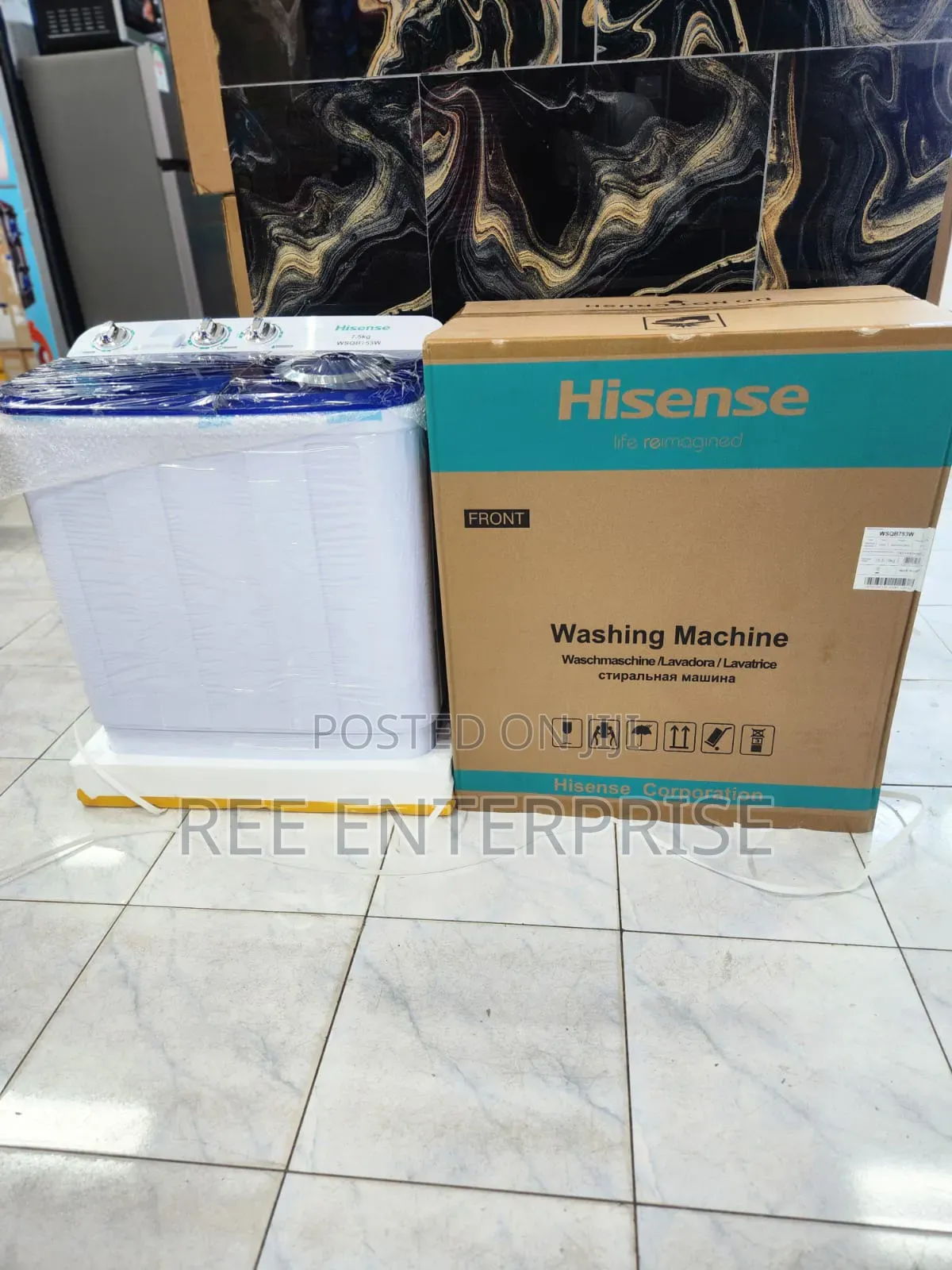 Restocked Hisense Washing Machine 7.5kg Twin-Tub