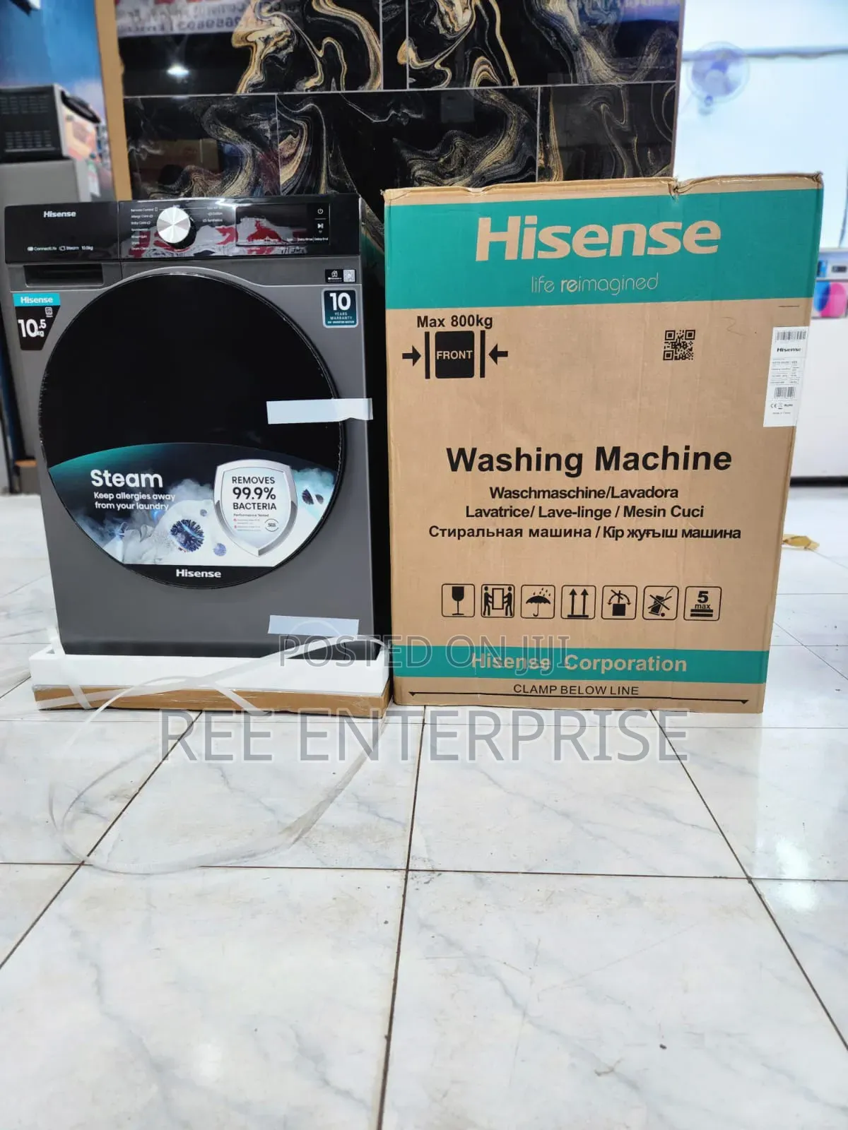 Hisense Washing Machine 10.5kg Wash and Spin