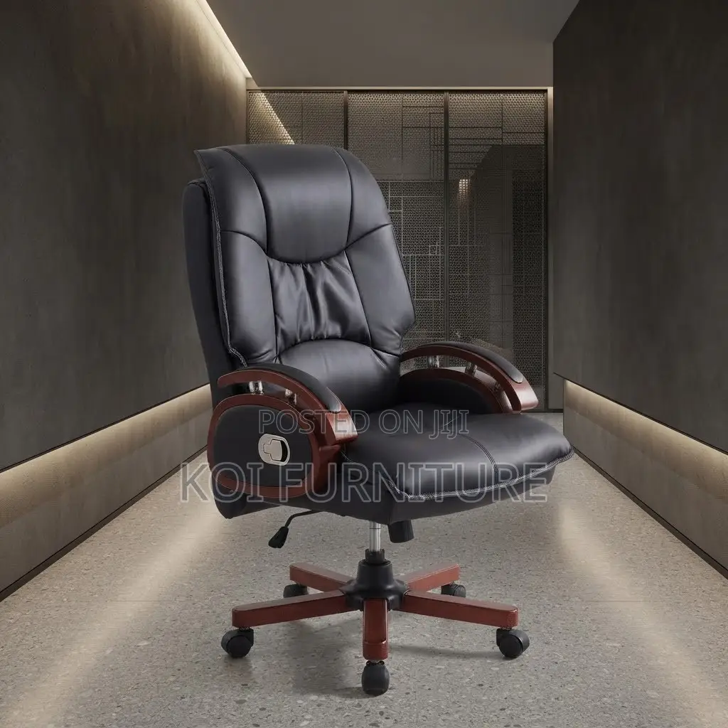 Office Chairs; Modern CEOS Executive Leather Reclining Heavy Seat