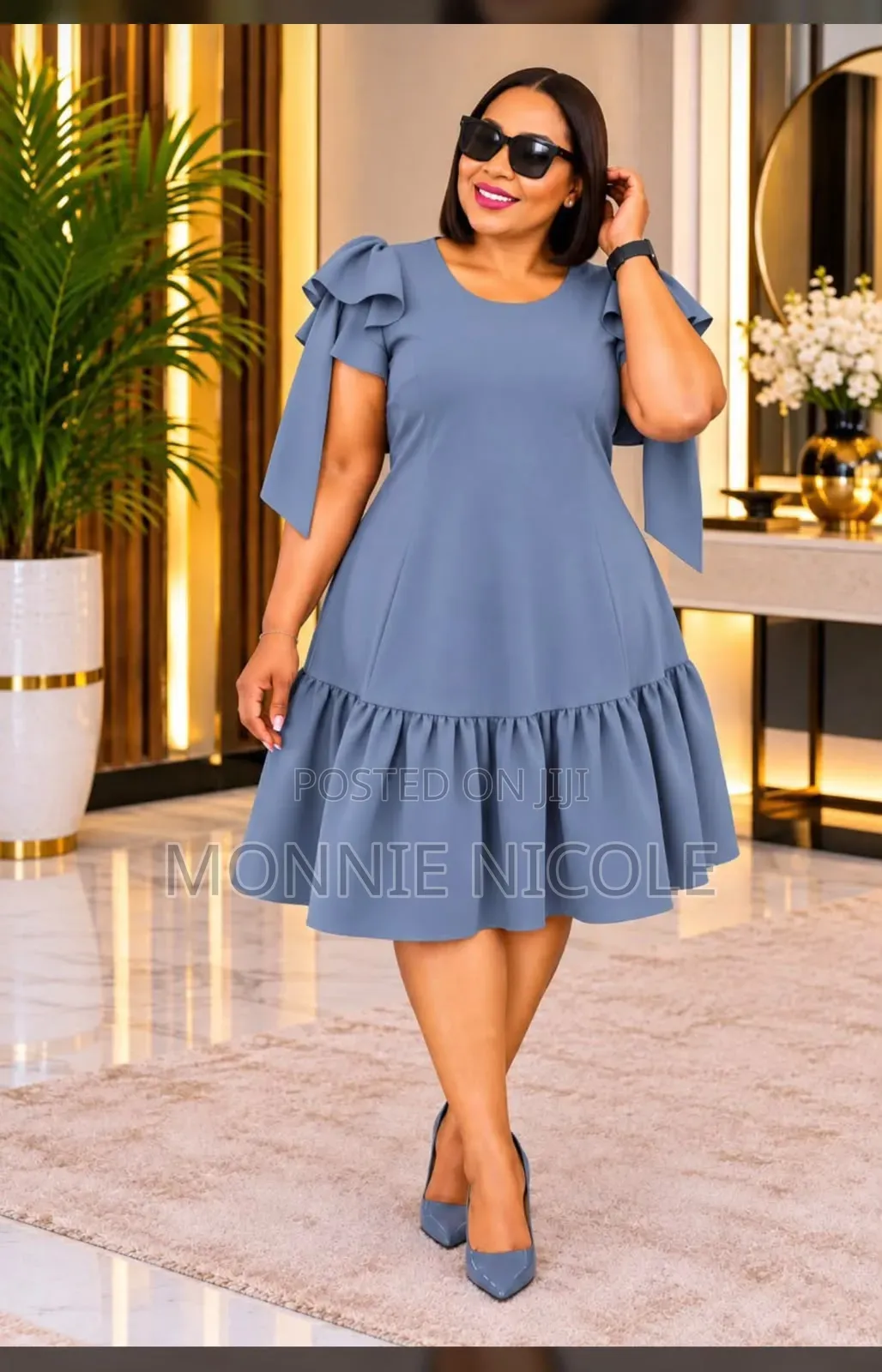Brown Plus Size Shift Dress. Free Dress.