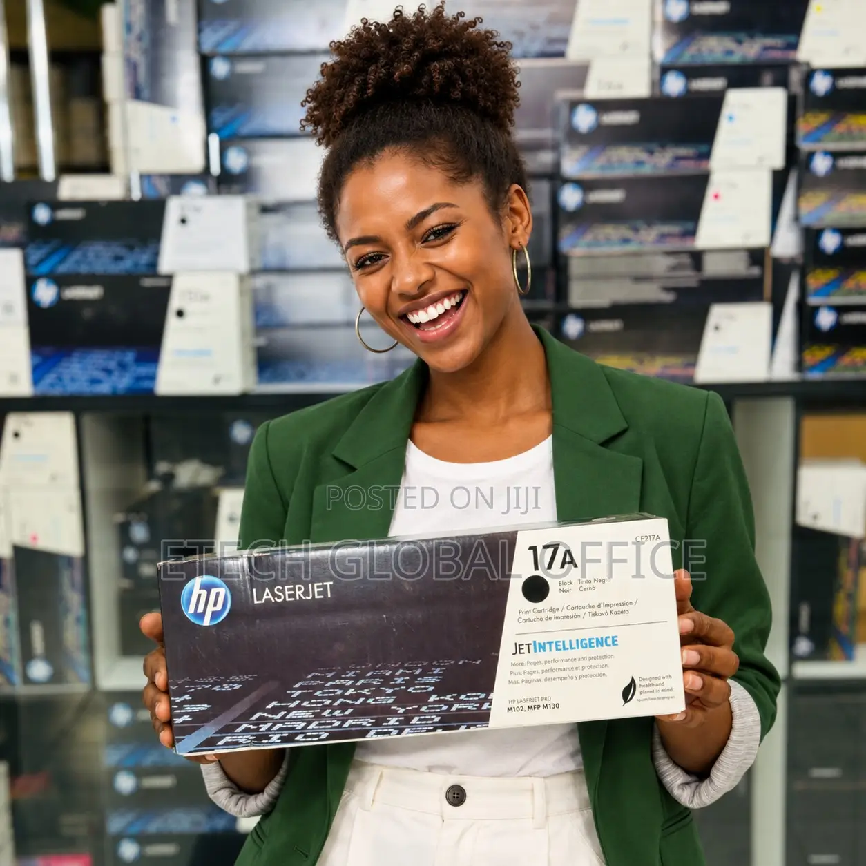 Original HP 17A Black Toner Cartridge – CF217A