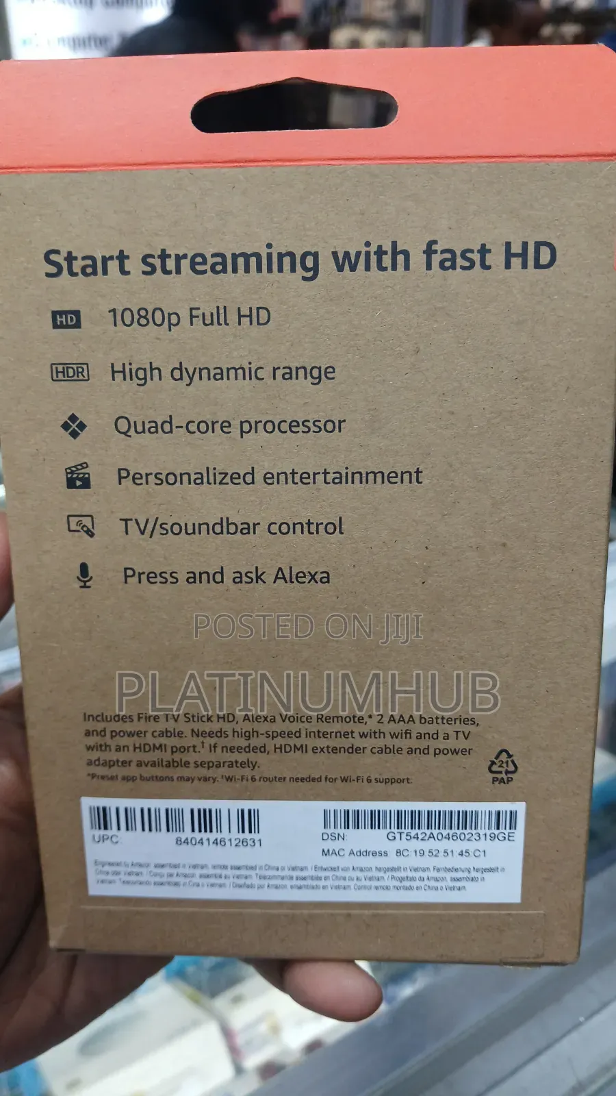 Amazon Fire TV Stick HD 2nd Gen(Newest Model)