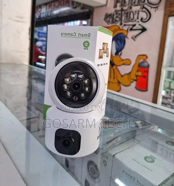 V380 Dual Lens Wifi Baby Monitor PTZ Smart Camera With Memory Card Slo
