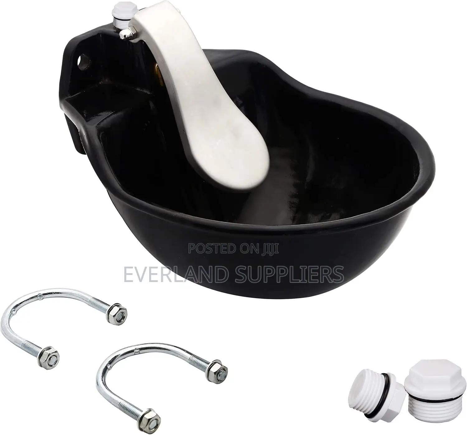 Solid Cow Water Bowl - Cast Iron