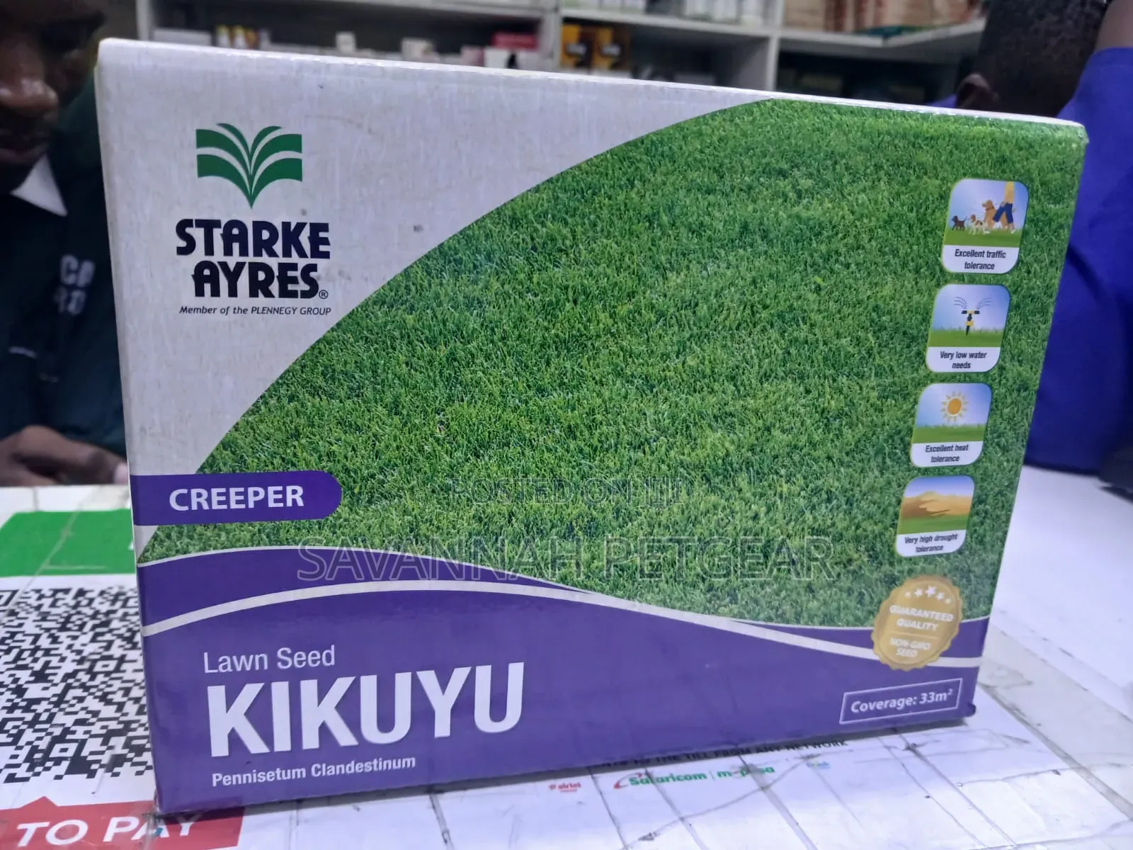500g Box of Starke Ayres Kikuyu Lawn Seed