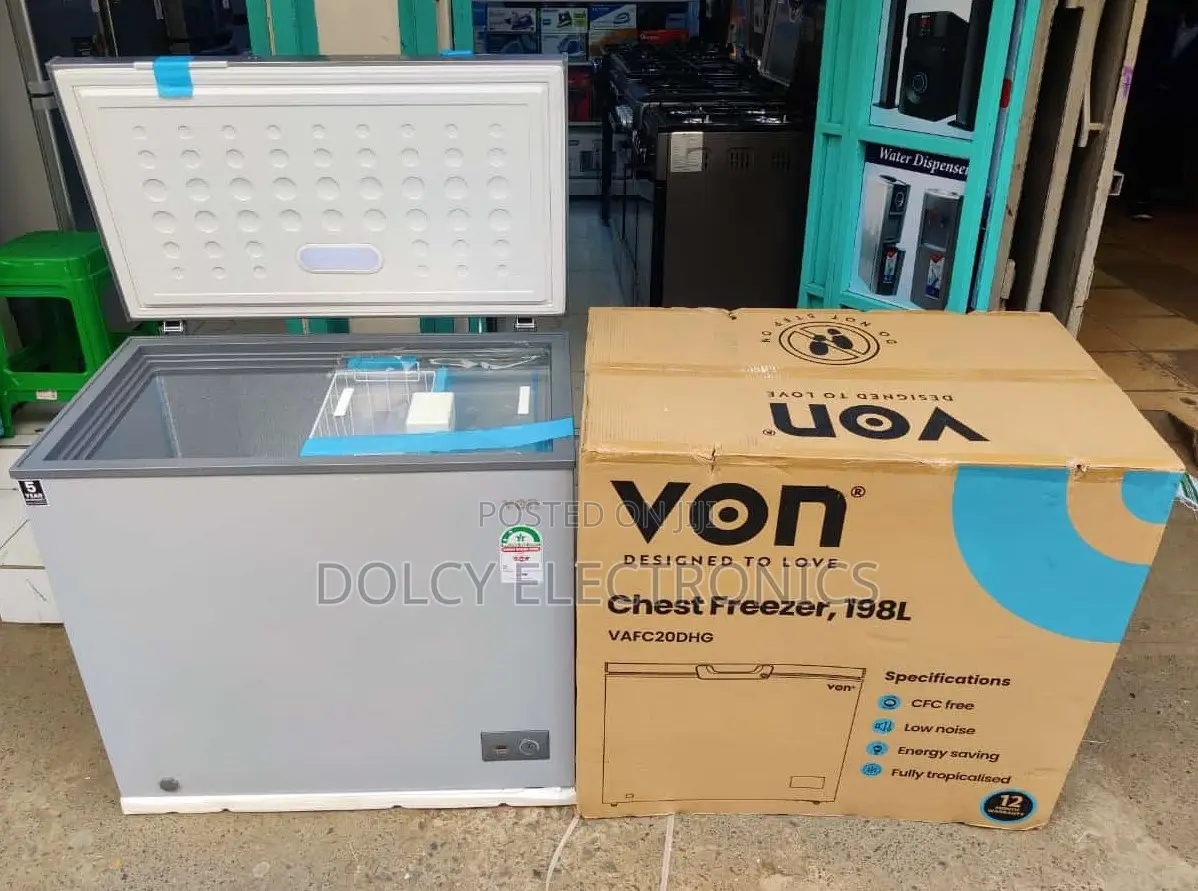 Von 198litres Vafc20dhg Chest Freezer