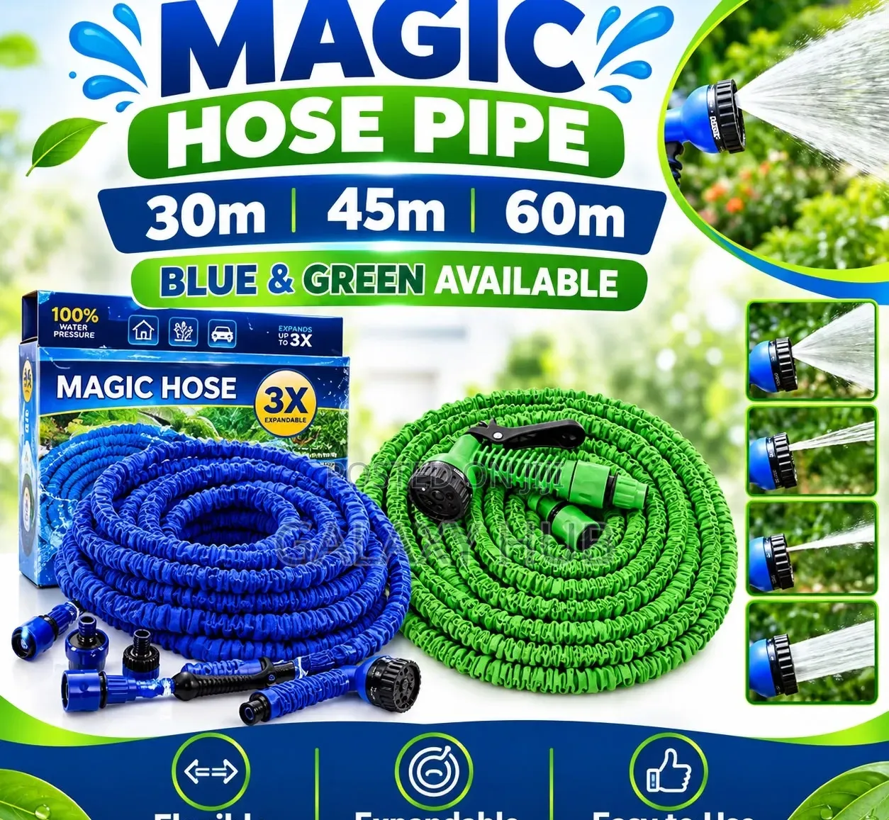 Durable Water Hose Pipe for Home Garden Use