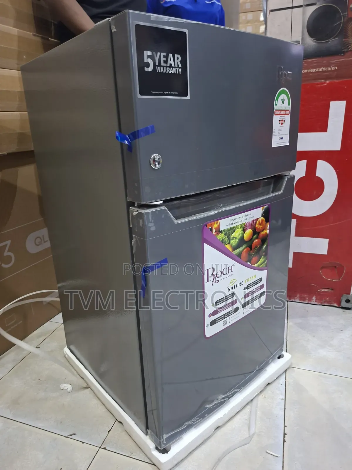 Roch 95 Litres Double Door Mini Fridge RFR-115 Dt-1 Refrigerator