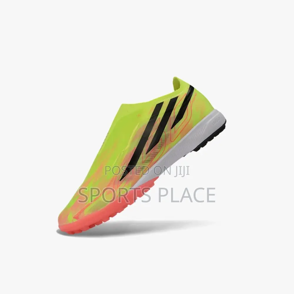 Adidas F50 Hyperfast - Yellow Orange Laceless Turf Shoes