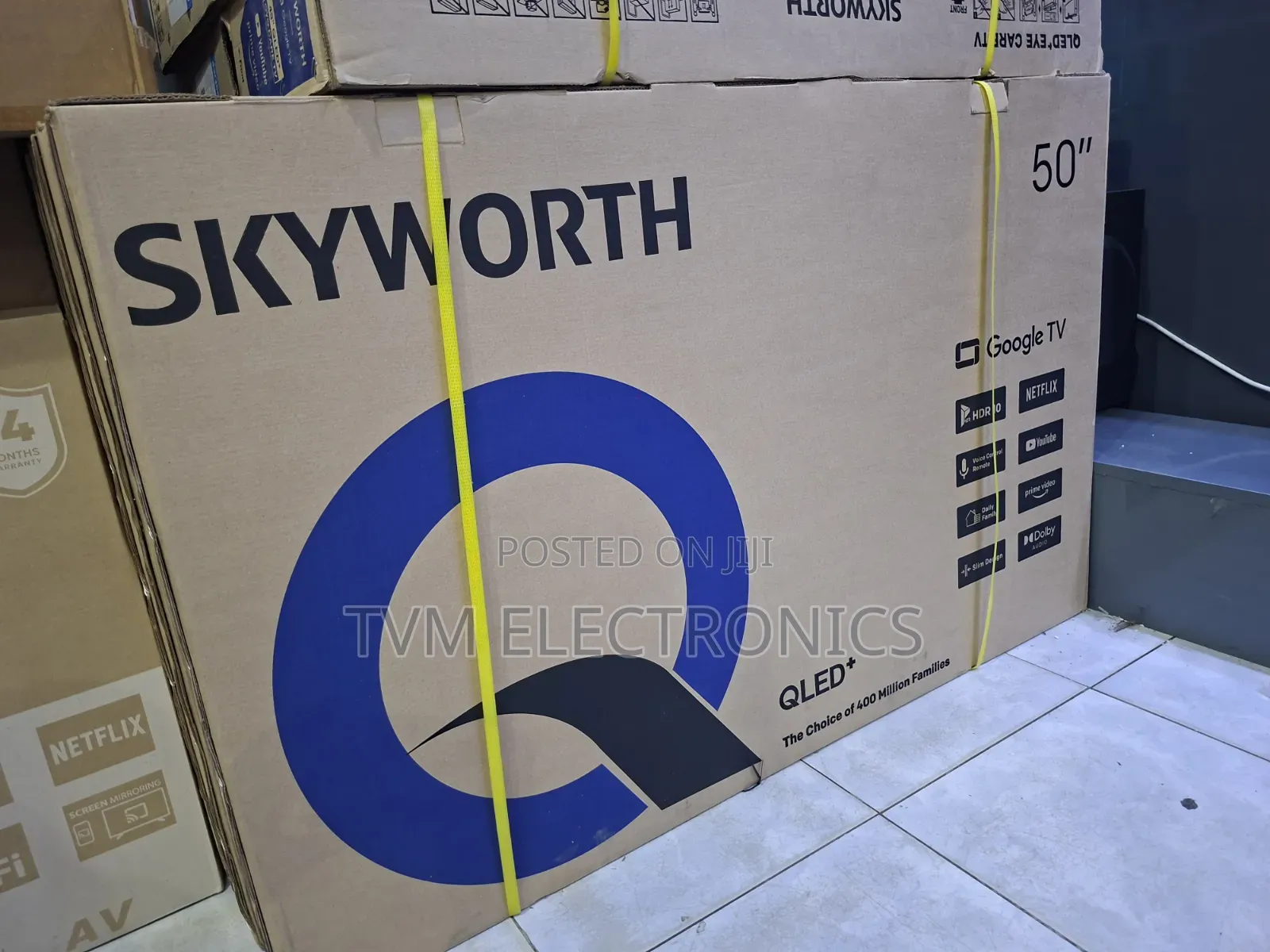 Skyworth 50Q6000K 50" 2K QLED Google TV - Frameless