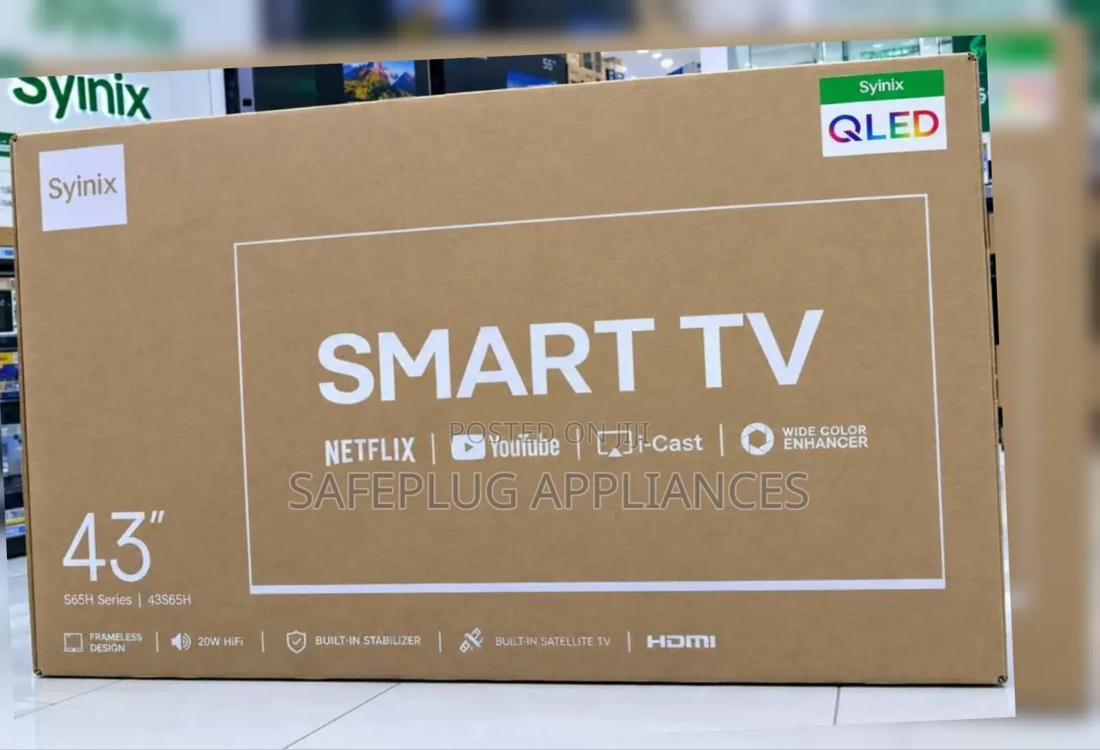 Syinix S65H 43 Inch QLED Smart Television