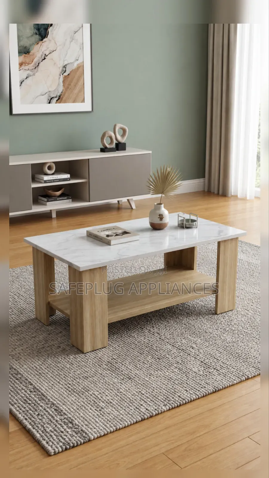 Luxury Marble Top Coffee Table – Modern Home Office Furniture