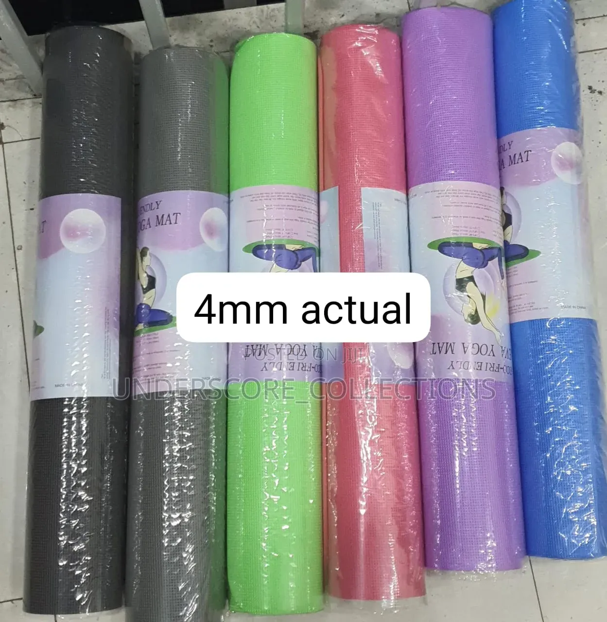 Quality Exercise Yoga Mats: 4mm Thickness