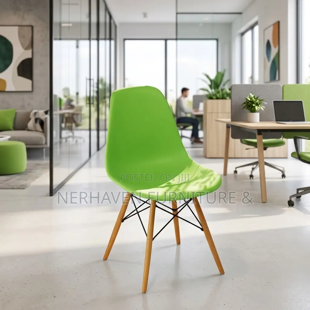 Eames Green Chair – Modern Green Plastic Dining Office Chair