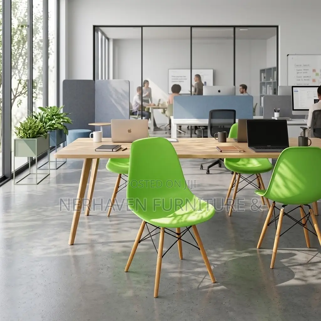 Eames Green Chair – Modern Green Plastic Dining Office Chair