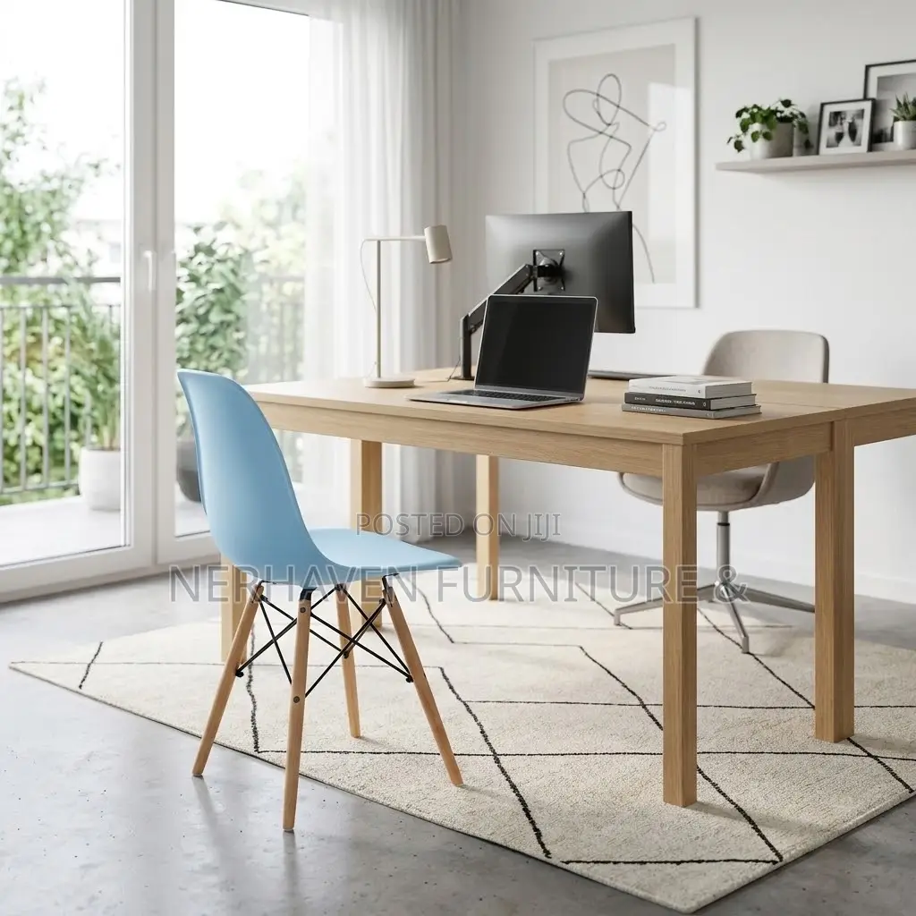 Blue Eames Chair – Modern Blue Plastic Dining Office Chair