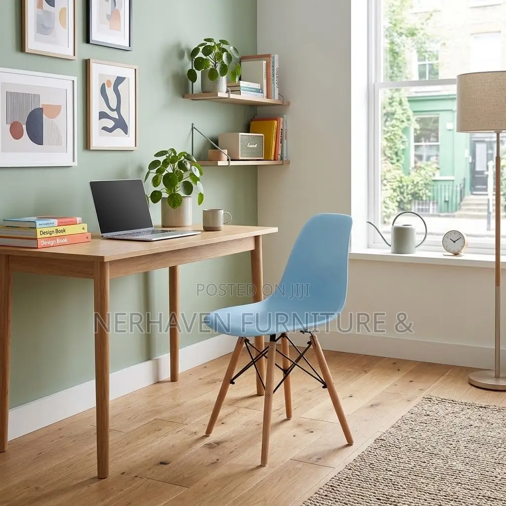 Blue Eames Chair – Modern Blue Plastic Dining Office Chair