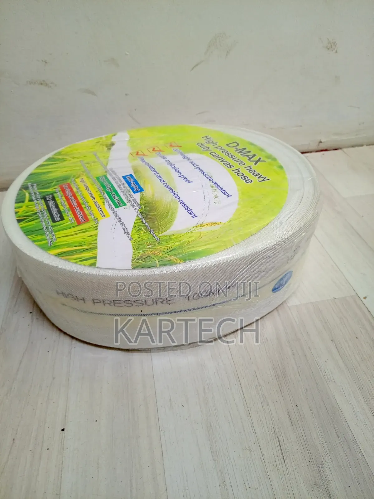 3-Inch by 100-Meter High-Pressure Canvas Layflat Water Pipe