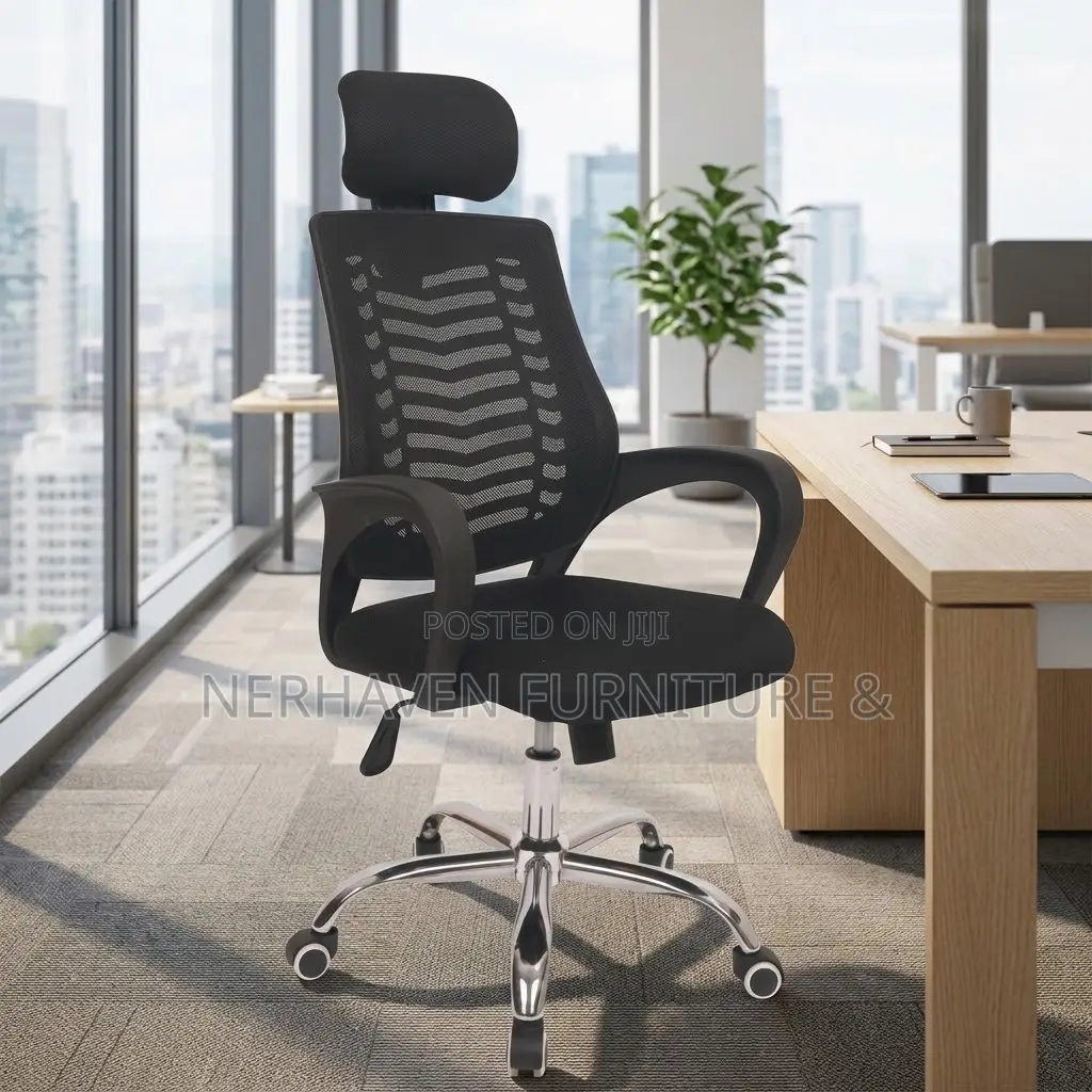 Office Chair With Headrest – Ergonomic High Back Office Chair