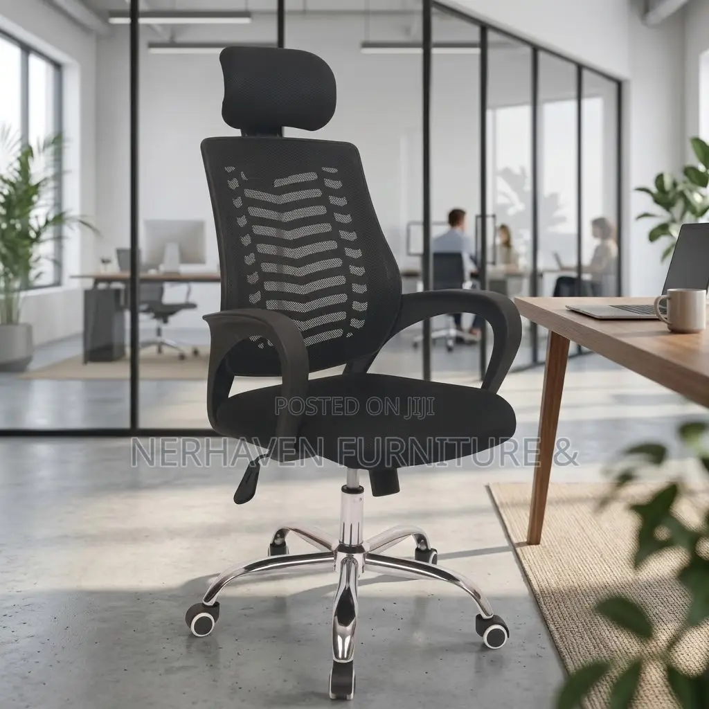 Office Chair With Headrest – Ergonomic High Back Office Chair