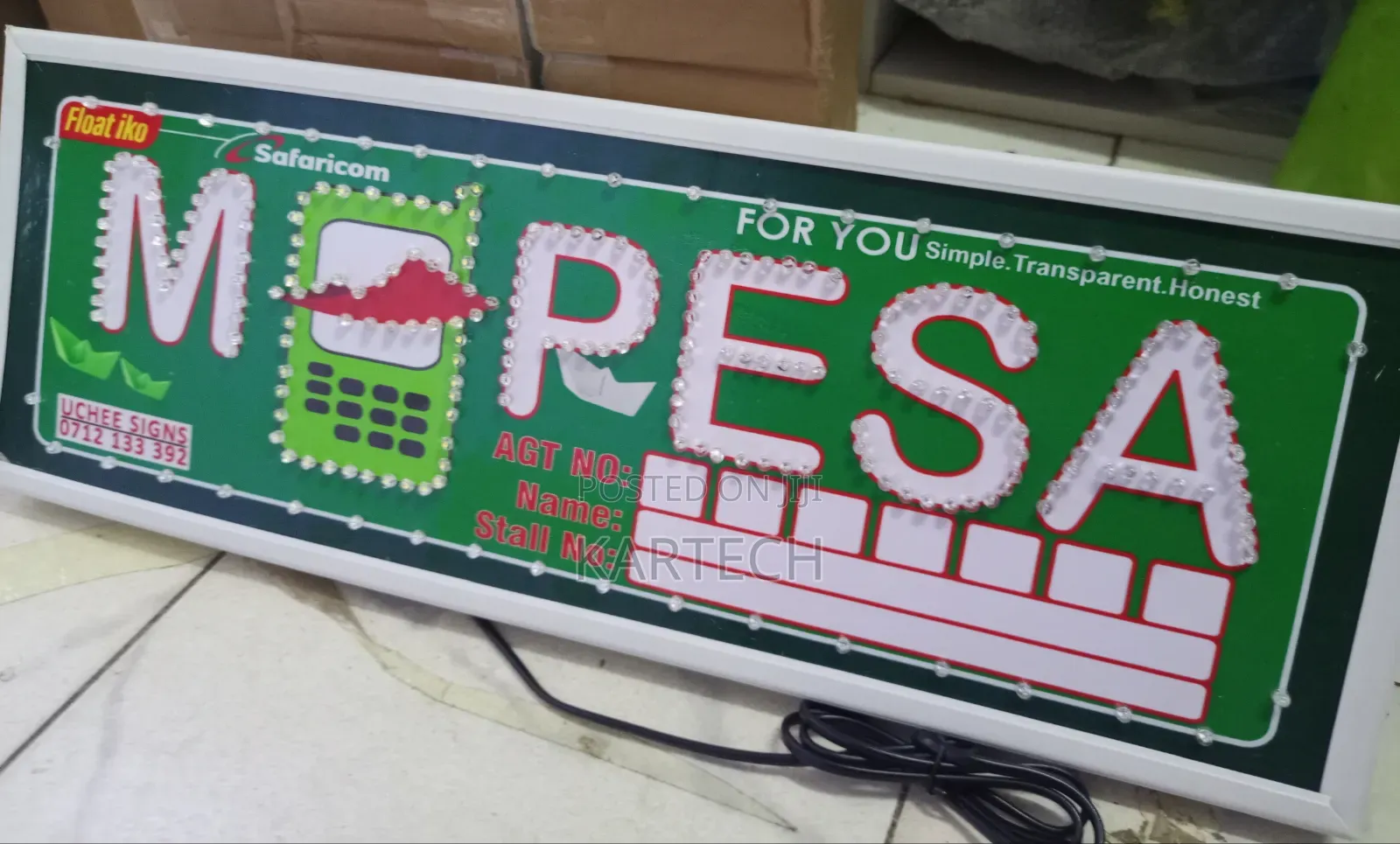 LED M-Pesa Business Signage Board