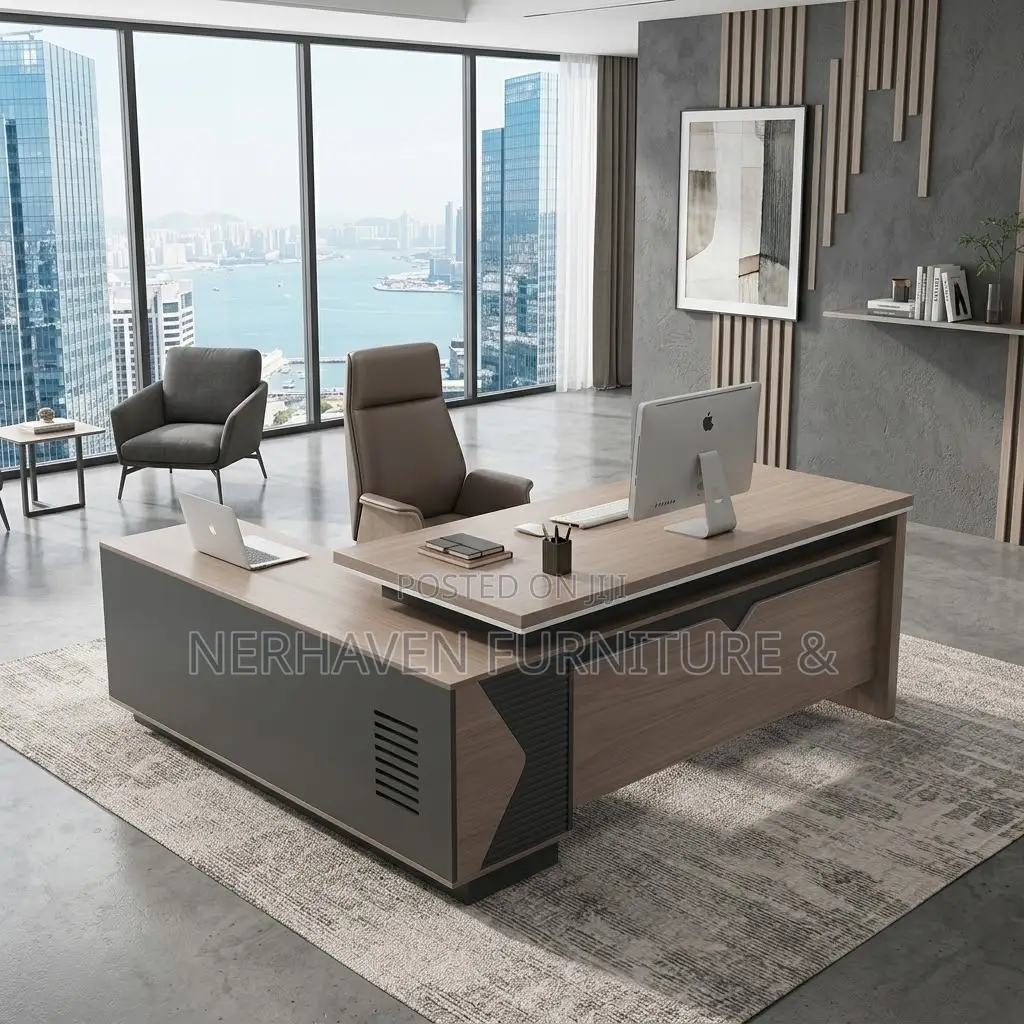 L Shape 1.6m Executive Desk – Premium Manager Office Table