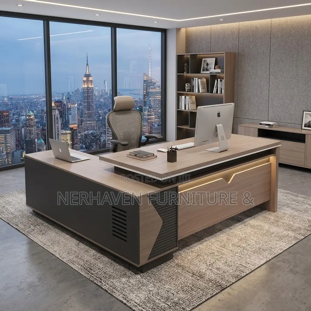 L Shape 1.6m Executive Desk – Premium Manager Office Table